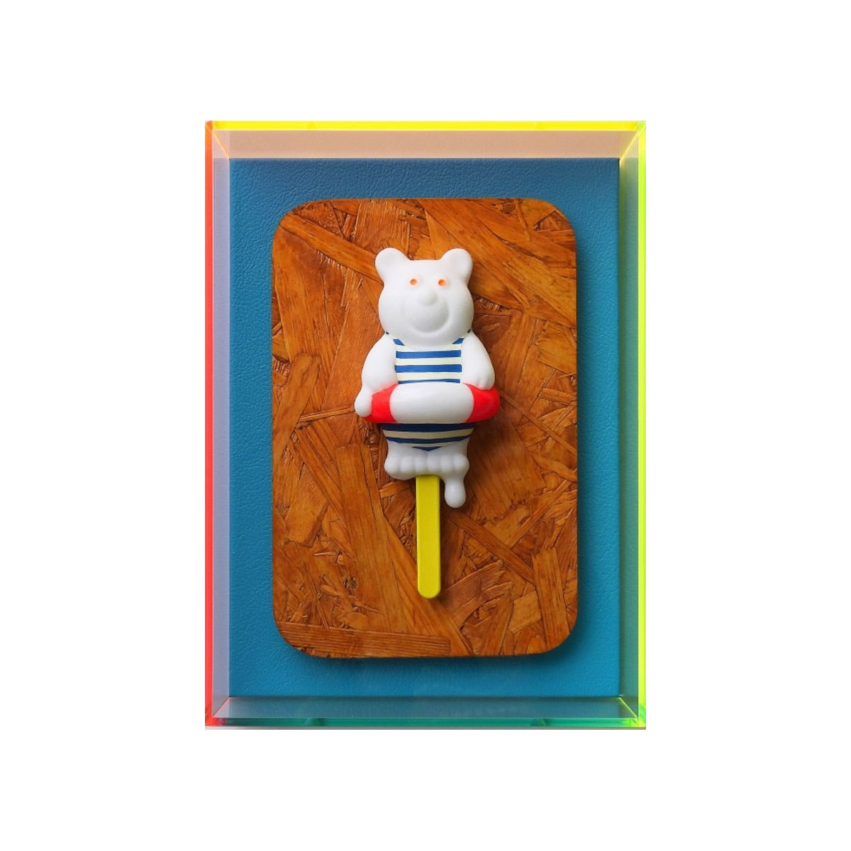 内田有さんの作品　Cool It　白クマ　アイスキャンディー　ドット　アート cool it (xs) float | ARTWORKS | ARToVILLA